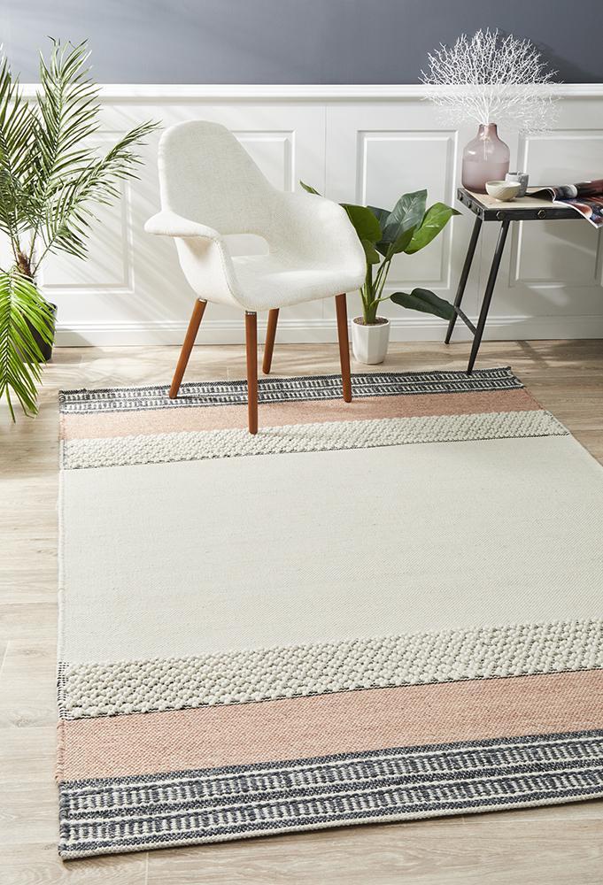 Hudson 809 Peach Wool Rug Buy Rugs Online Melbourne, Australia