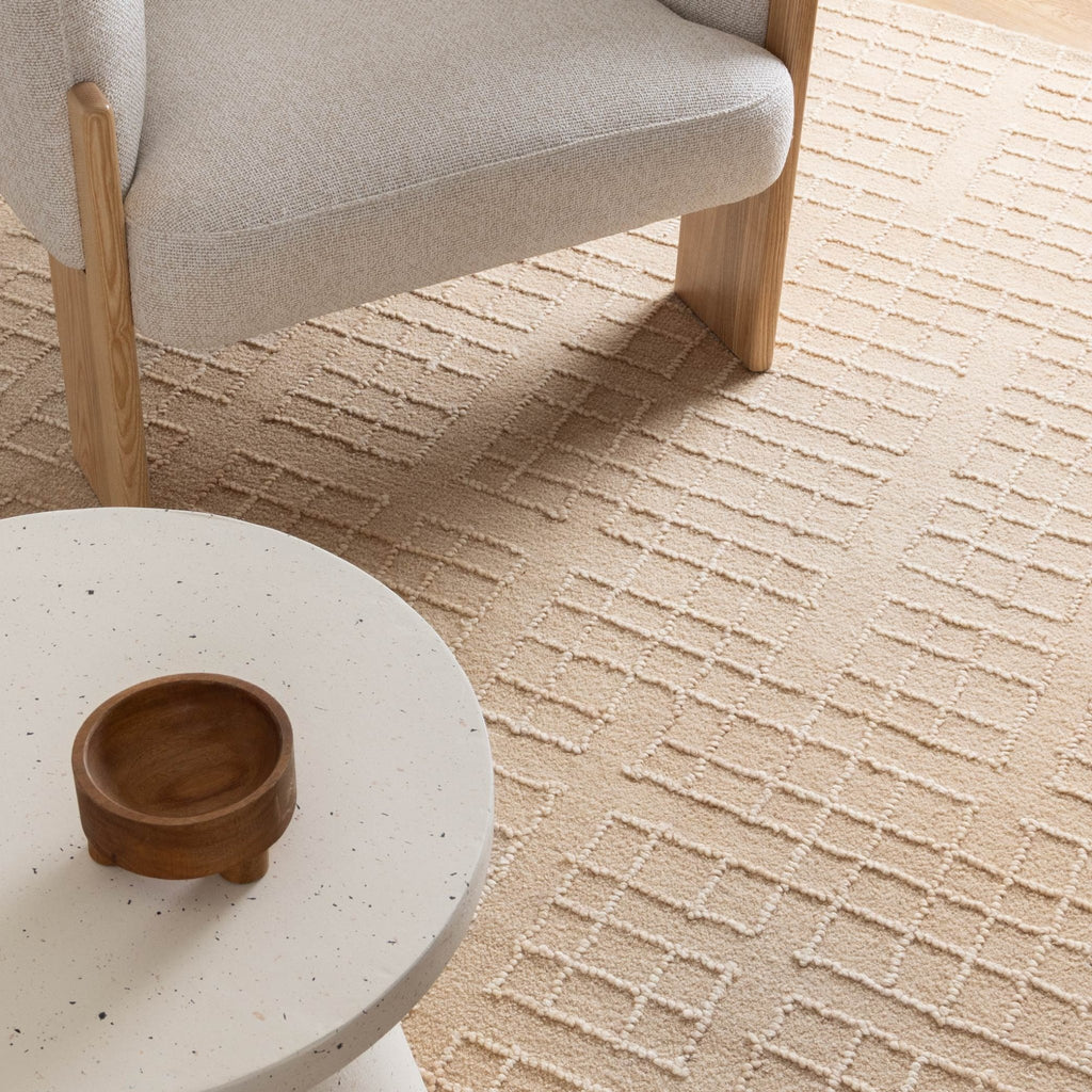 Able Croissant Beige Knitted Wool RugABAS160CROIRugtastic
