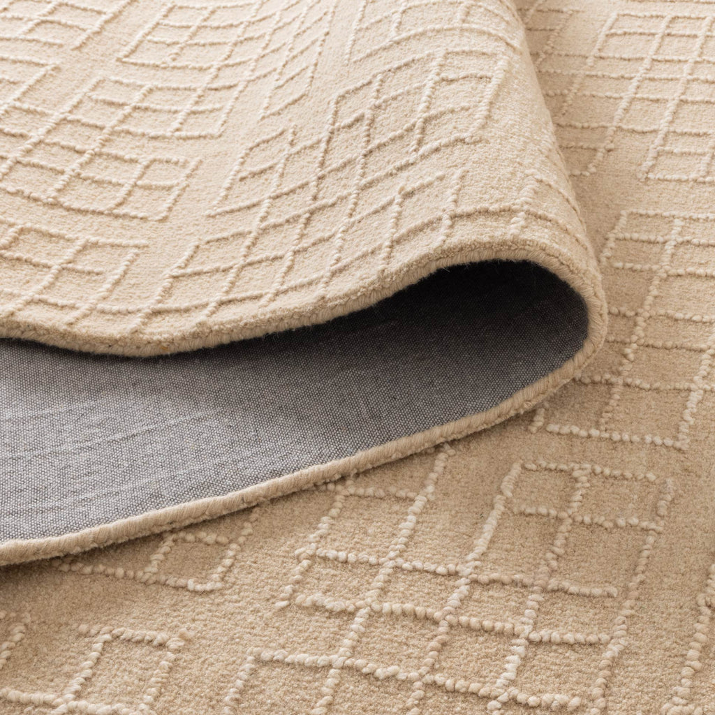 Able Croissant Beige Knitted Wool RugABAS160CROIRugtastic