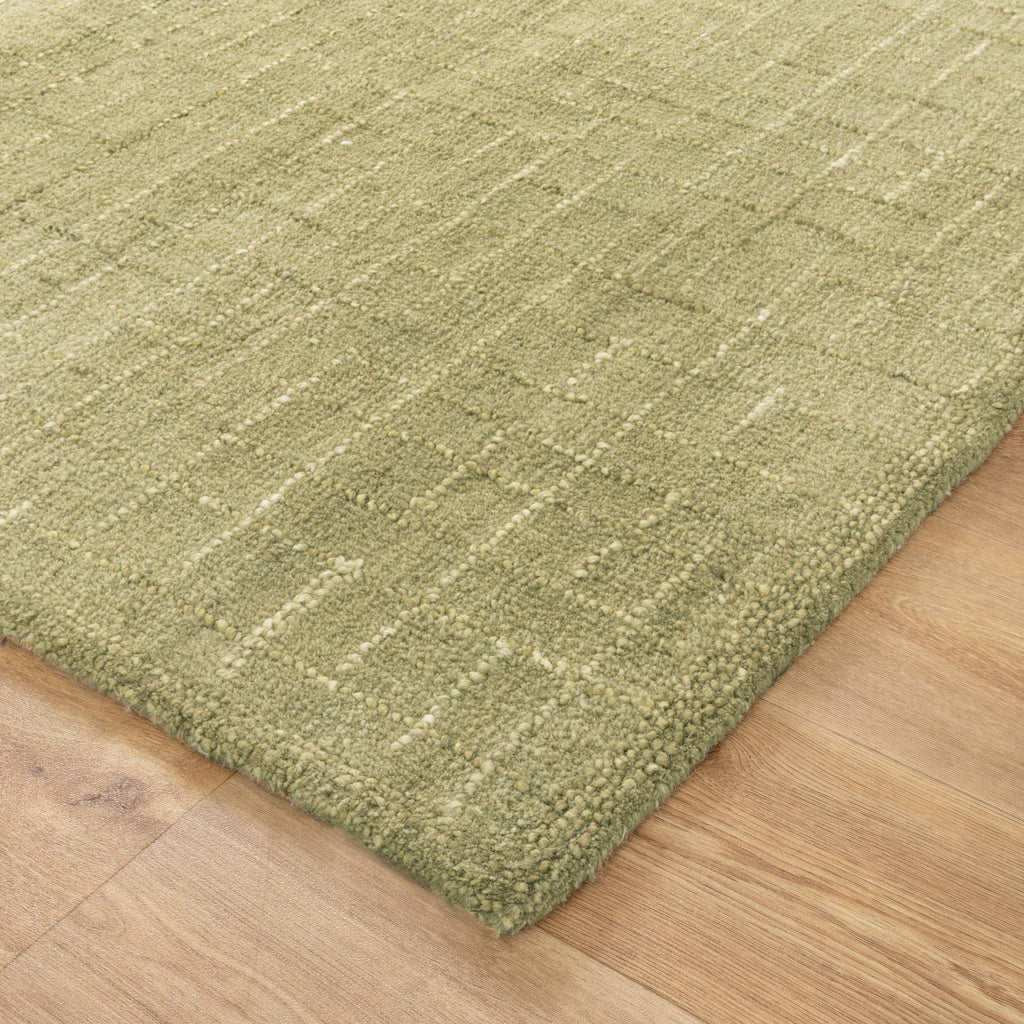 Able Green Knitted Wool RugABAS160GREERugtastic
