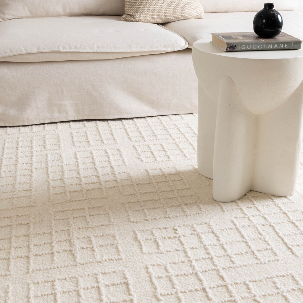 Able Ivory Knitted Wool RugABAS160IVORRugtastic