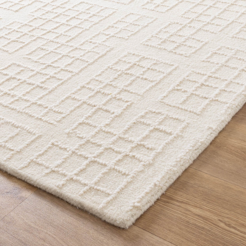 Able Ivory Knitted Wool RugABAS160IVORRugtastic