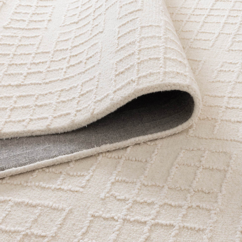 Able Ivory Knitted Wool RugABAS160IVORRugtastic