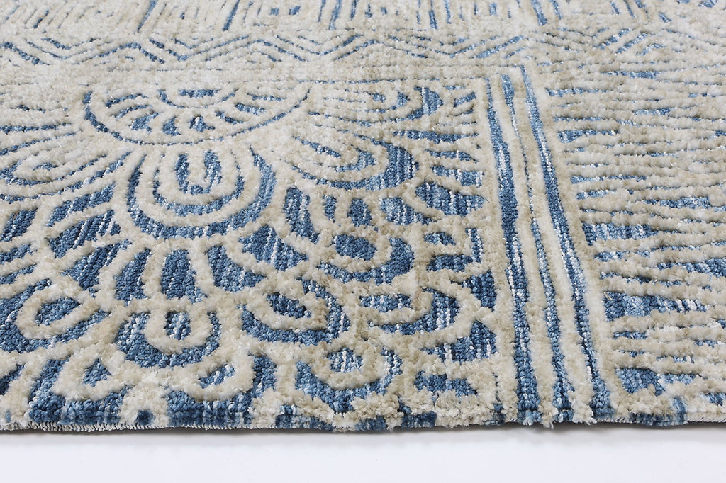 Amanda Navy Flower RugAMRI160NEWBNAVYRugtastic