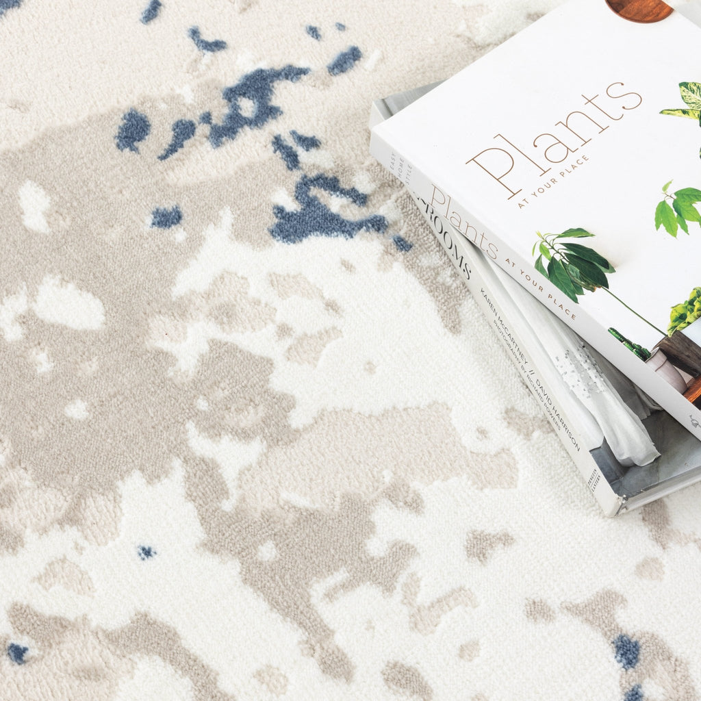 Amrita Abstract Splash Blue Multi Rug - AMAL03AMAL16003Rugtastic