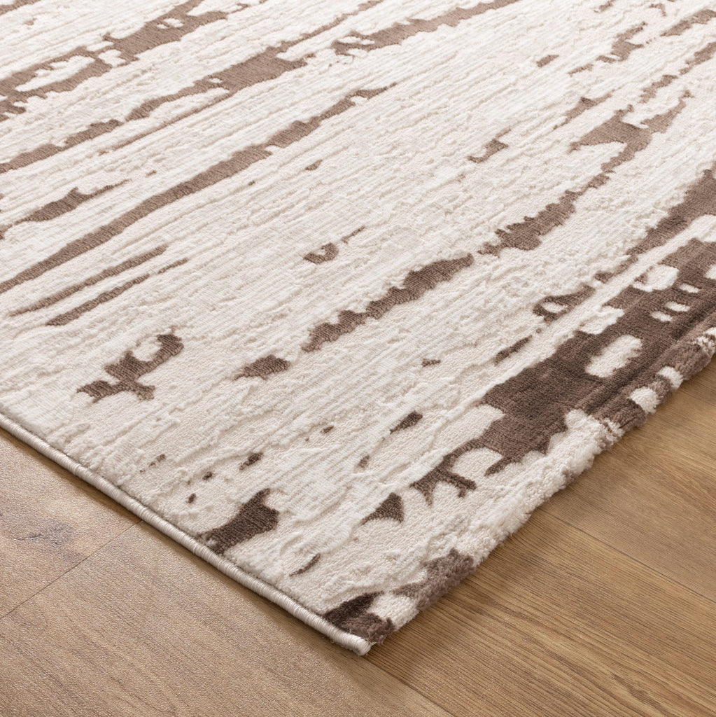 Amrita Modern Abstract Cream Brown Rug - AMAL01AMAL16001Rugtastic