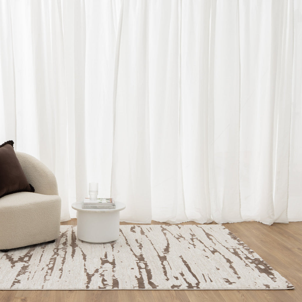 Amrita Modern Abstract Cream Brown Rug - AMAL01AMAL16001Rugtastic