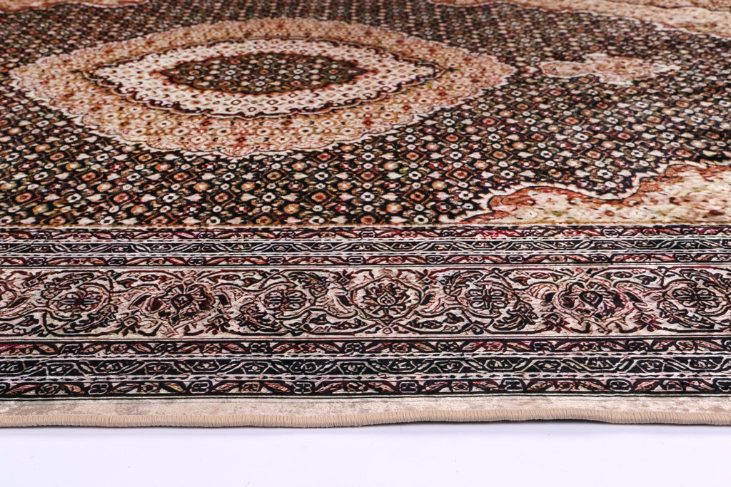 Angelo Medallion Gold Non - Slip Rug - ANGE11ANGE12011Rugtastic