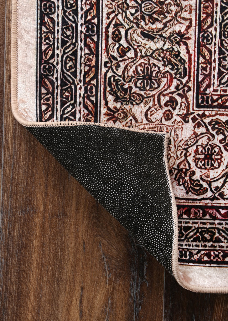 Angelo Medallion Gold Non - Slip Rug - ANGE11ANGE12011Rugtastic
