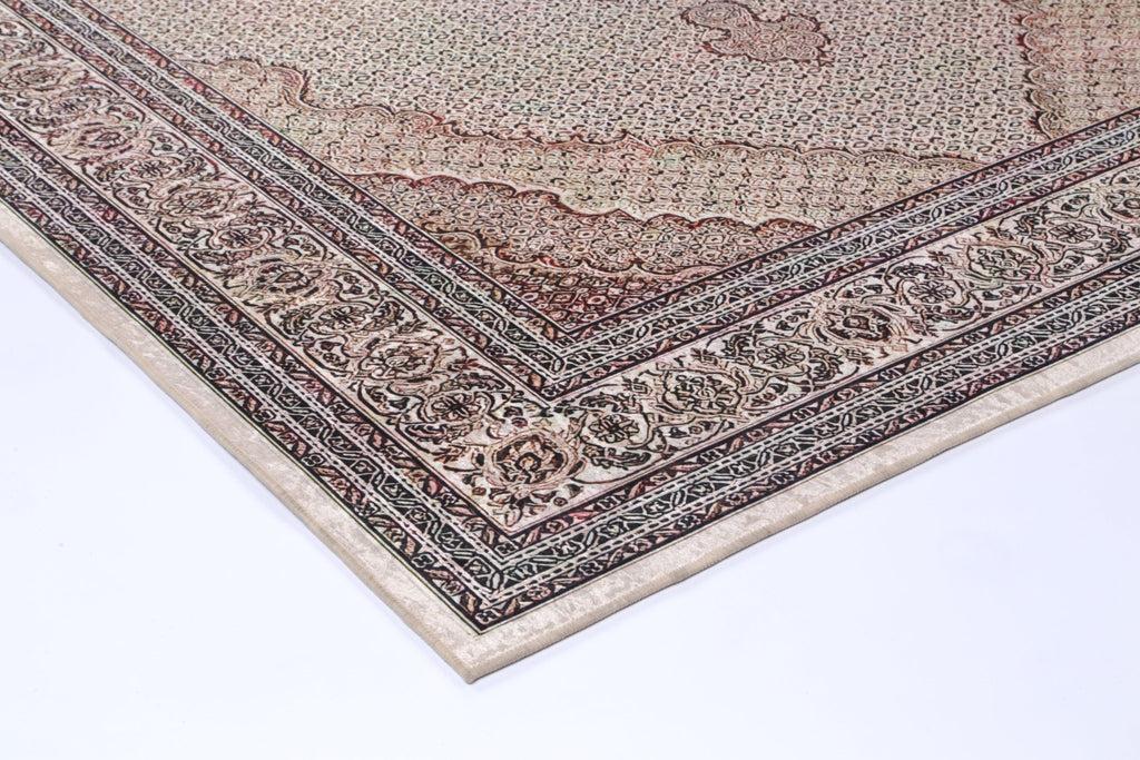 Angelo Medallion Red Non - Slip Rug - ANGE04ANGE12004Rugtastic