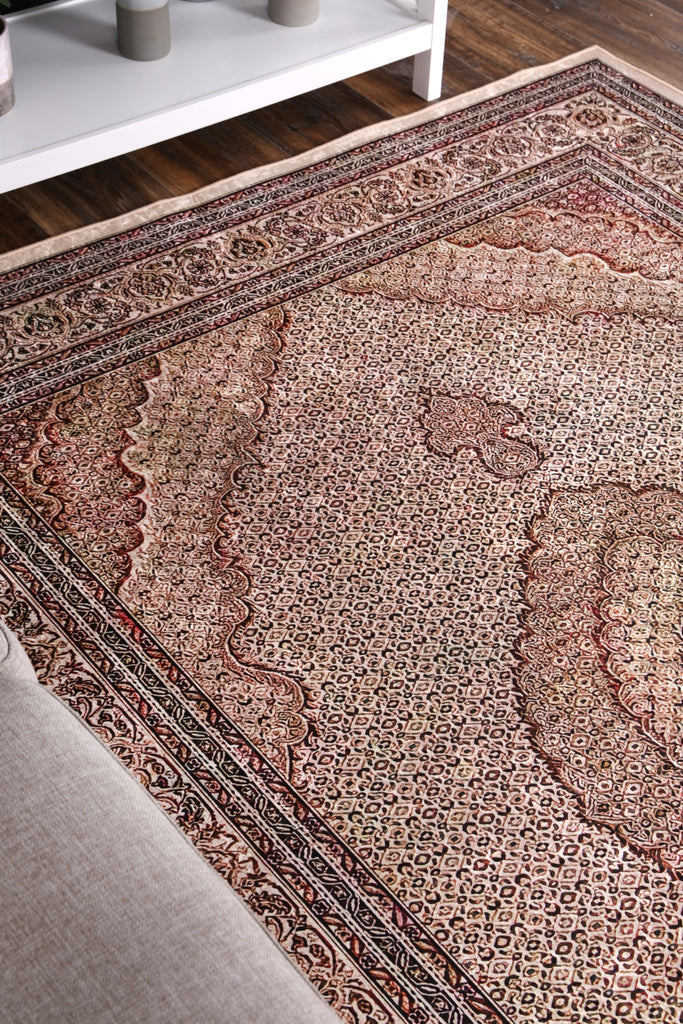 Angelo Medallion Red Non - Slip Rug - ANGE04ANGE12004Rugtastic