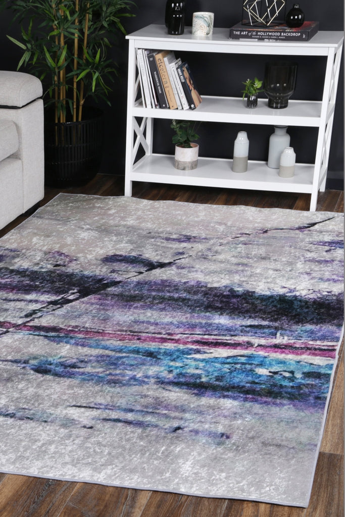 Angelo Multi Watercolour Pastel Non - Slip Rug - ANGE03ANGE12003Rugtastic
