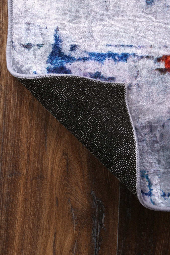 Angelo Painting Grey Multi Non - Slip Rug - ANGE08ANGE12008Rugtastic