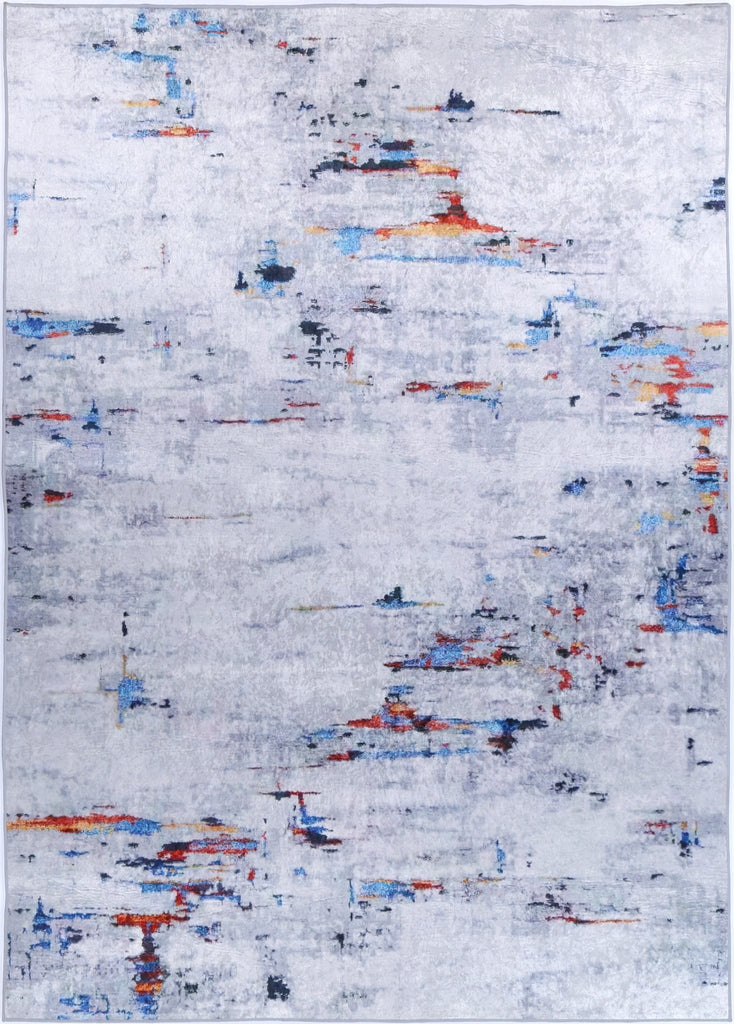 Angelo Painting Grey Multi Non - Slip Rug - ANGE08ANGE12008Rugtastic
