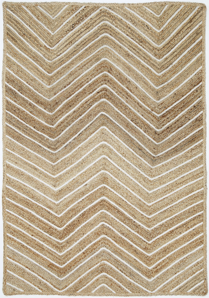 Artwell Beige Chevron RugARTI150CHEVNATURugtastic