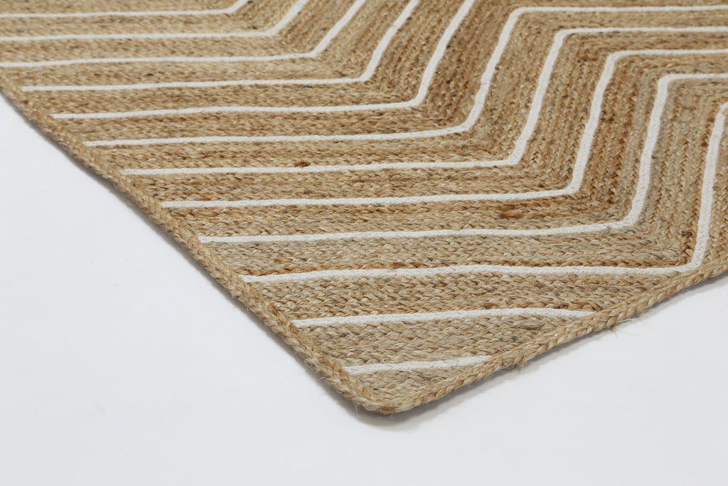 Artwell Beige Chevron RugARTI150CHEVNATURugtastic
