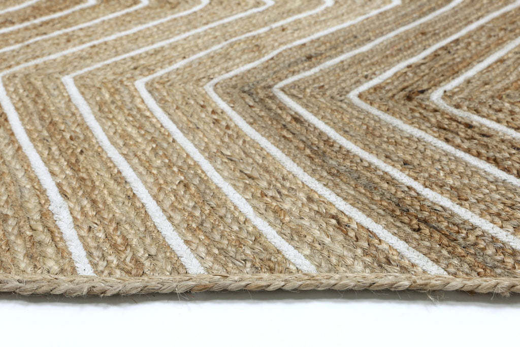 Artwell Beige Chevron RugARTI150CHEVNATURugtastic