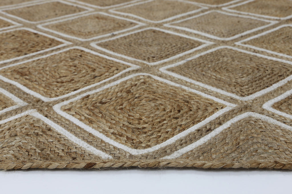 Artwell Beige Parquetry RugARTI190PARQNATURugtastic