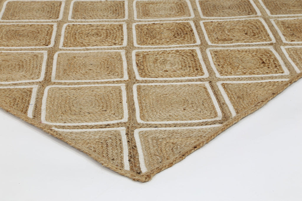 Artwell Beige Parquetry RugARTI190PARQNATURugtastic