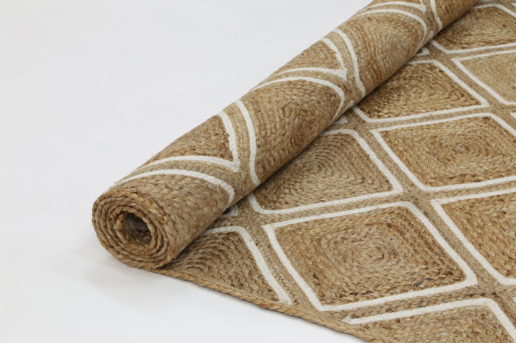 Artwell Beige Parquetry RugARTI190PARQNATURugtastic
