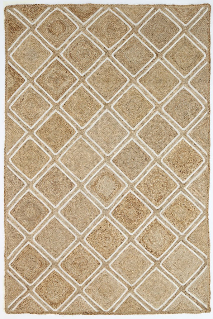 Artwell Beige Parquetry RugARTI190PARQNATURugtastic