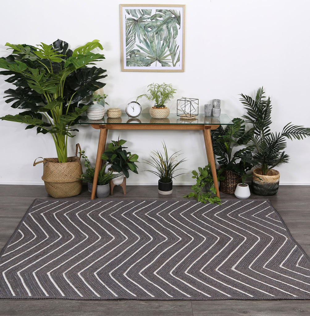 Artwell Grey Chevron RugARTI150CHEVGREYRugtastic