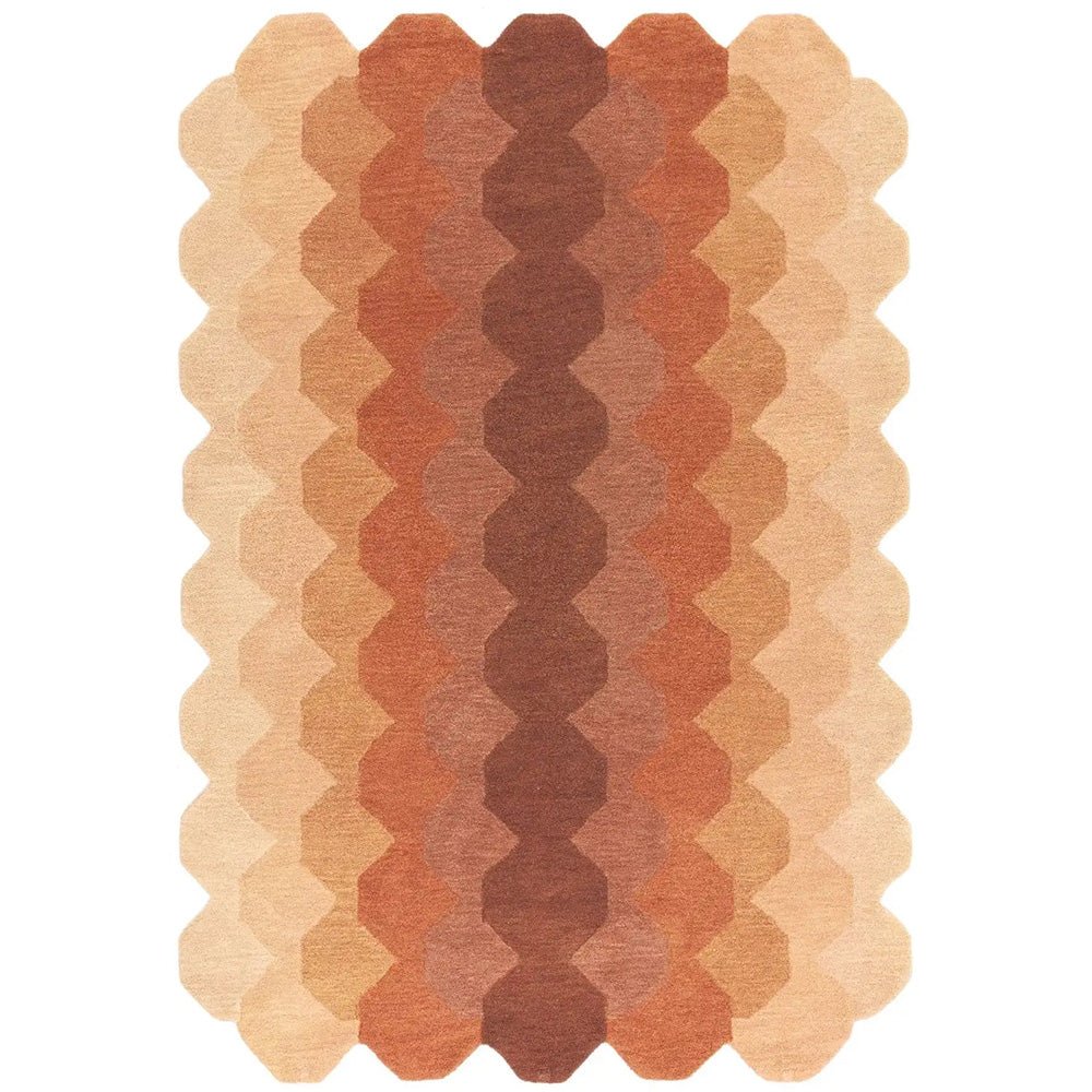 Asiatic Hive Rust RugASI - HIVE - RUST - 230X160Rugtastic