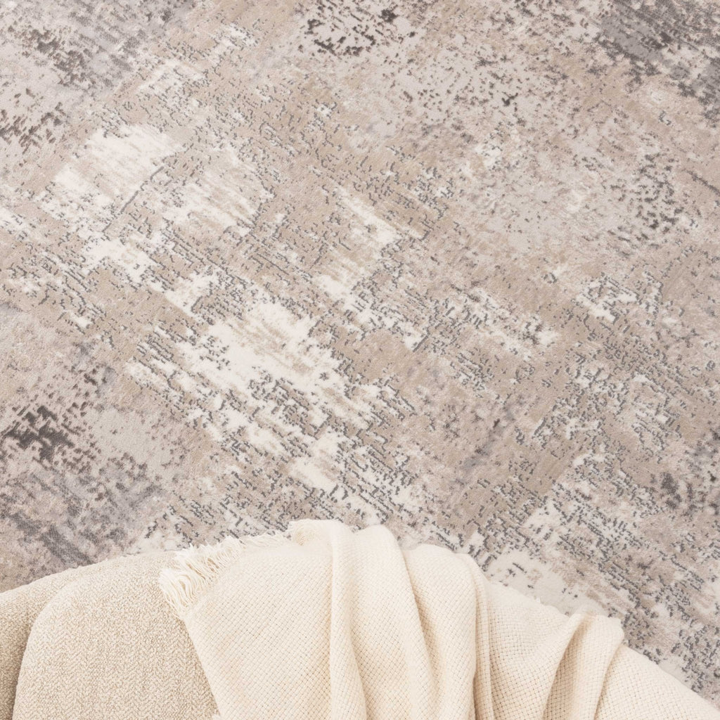 Atlas Distressed Abstract Beige Grey Rug - AT01ATIN160AT01Rugtastic