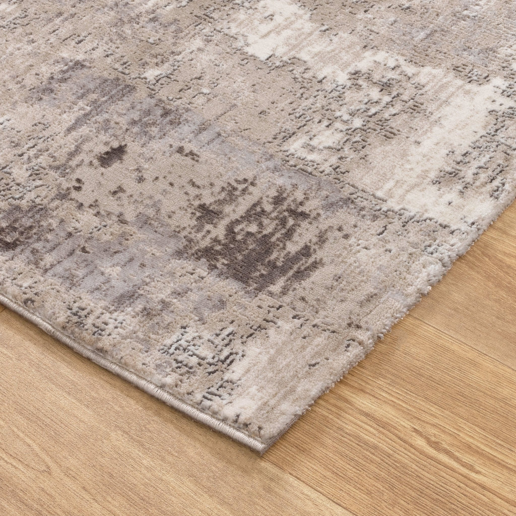 Atlas Distressed Abstract Beige Grey Rug - AT01ATIN160AT01Rugtastic