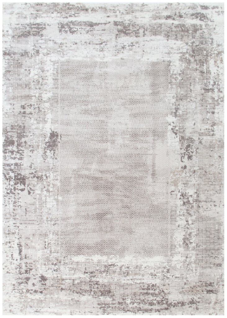 Atlas Distressed Border Beige Grey Rug - AT04ATIN160AT04Rugtastic