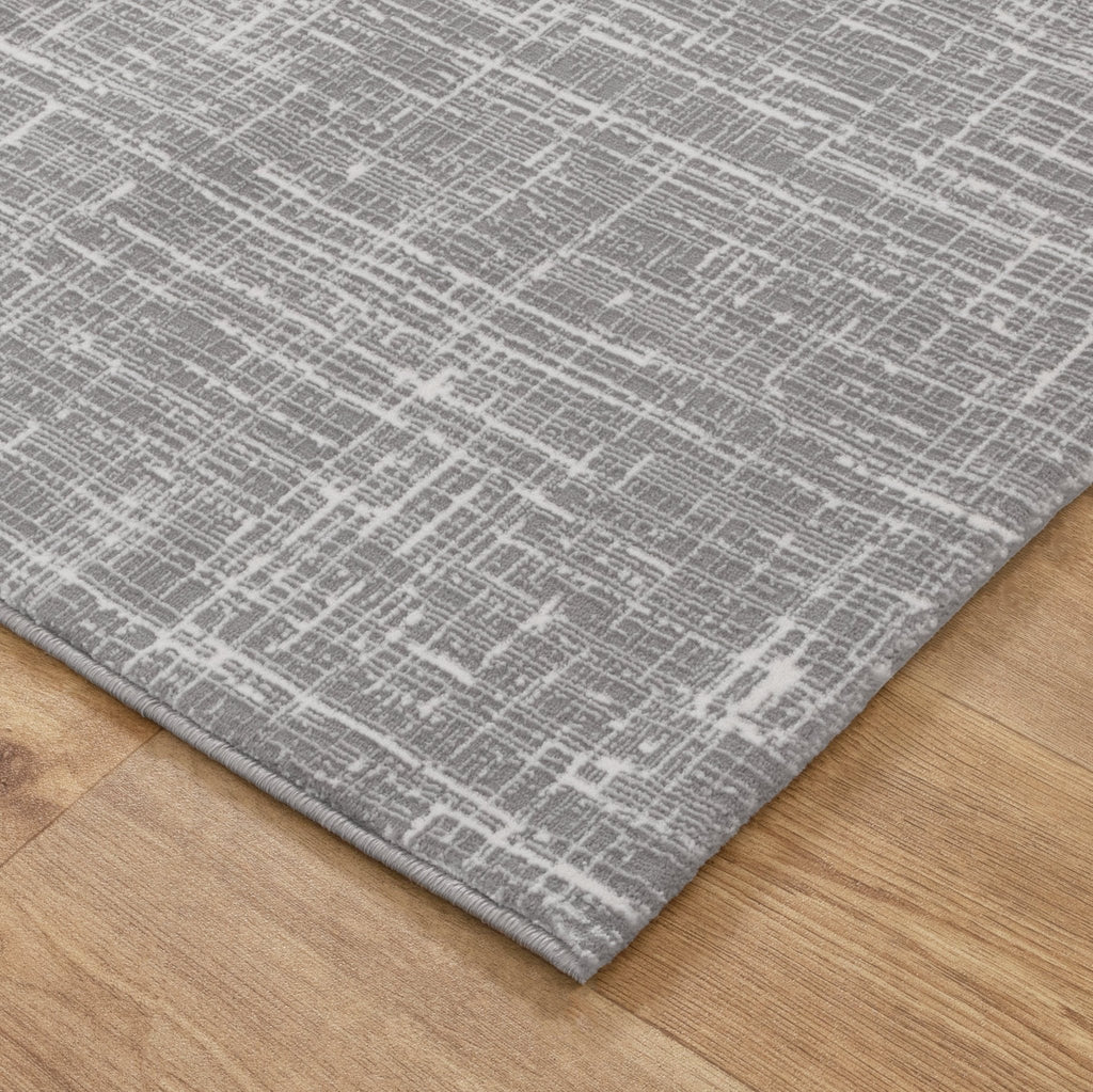 Atlas Distressed Geo Lines Grey Rug - AT02ATIN160AT02Rugtastic