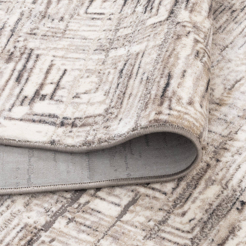 Atlas Distressed Geo Squares Grey Rug - AT03ATIN160AT03Rugtastic