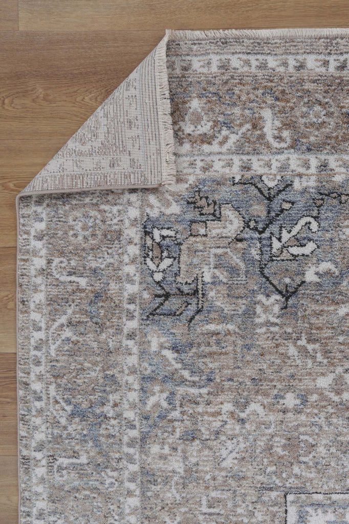Balti Virginia Medallion Transitional Ash RugBALT120B07Rugtastic