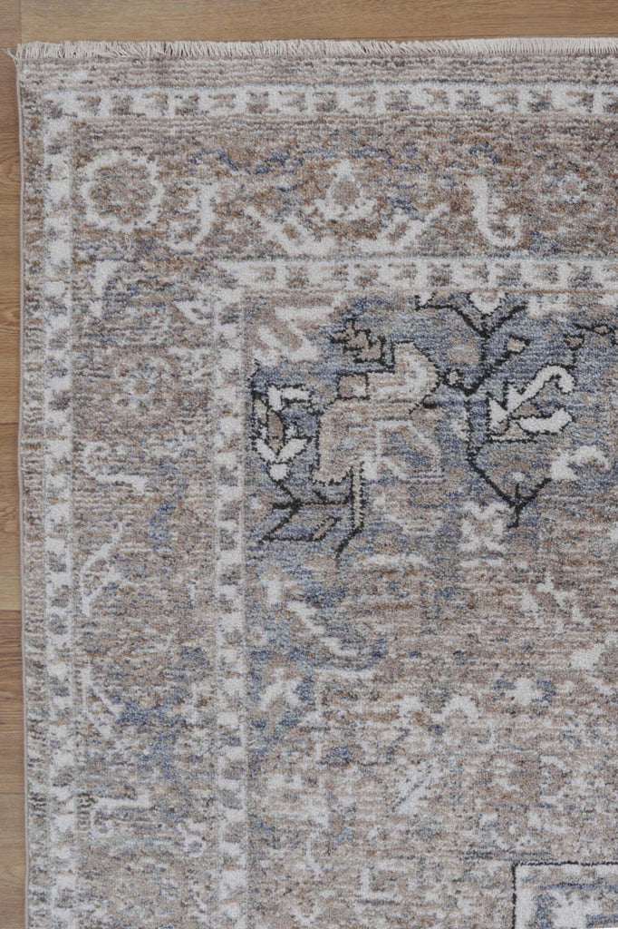 Balti Virginia Medallion Transitional Ash RugBALT120B07Rugtastic