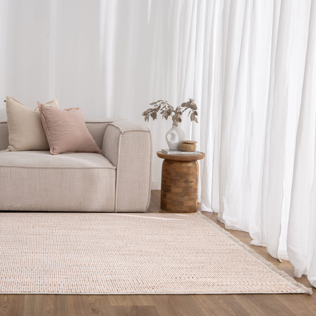 Bella Ivory Pink Loop Rug - B003BERN160B003Rugtastic