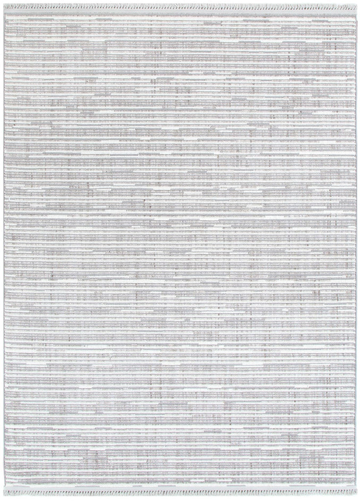 Bella Silver Ivory Loop Lines Rug - B006BERN160B006Rugtastic