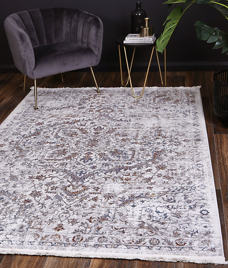 Bohan Vintage Grey Multi RugBOHE16007GMULRugtastic