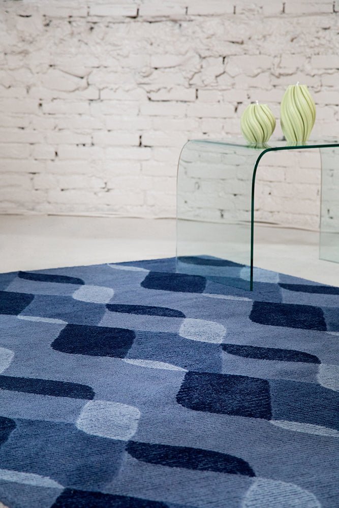 Brink & Campman Decor Riff Water Blue 098208 RugBC - DEC - 098208 - 200X140Rugtastic