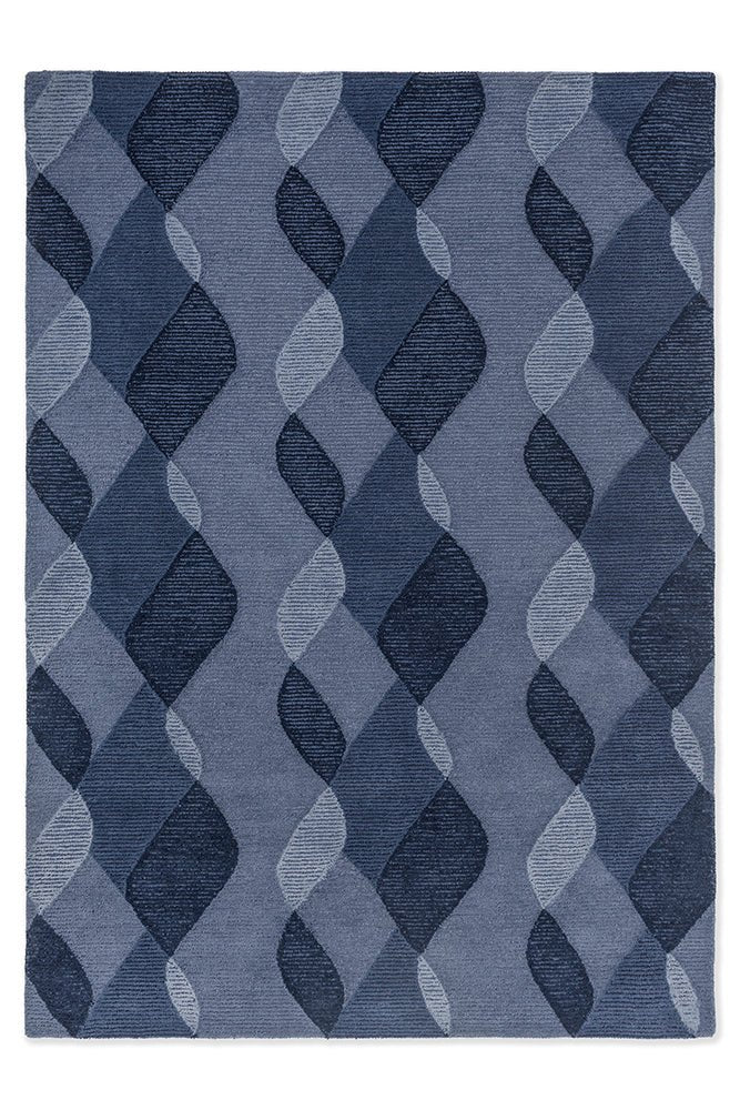 Brink & Campman Decor Riff Water Blue 098208 RugBC - DEC - 098208 - 200X140Rugtastic