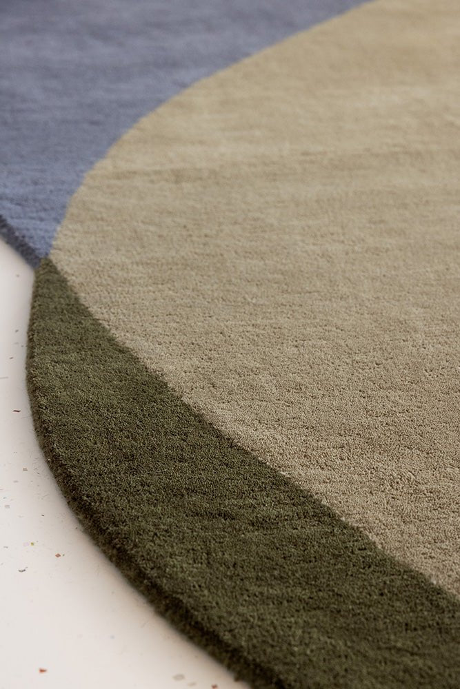 Brink & Campman Element Chad Grey Green 087704 RugBC - ELE - 087704 - 165X140Rugtastic
