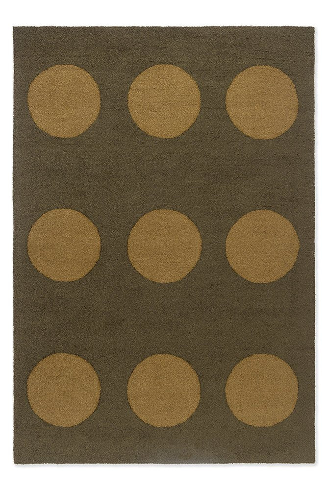 Brink & Campman Habitat Festival Dots Olive Green 495817 Outdoor RugBC - HAB - 495817 - 200X140Rugtastic