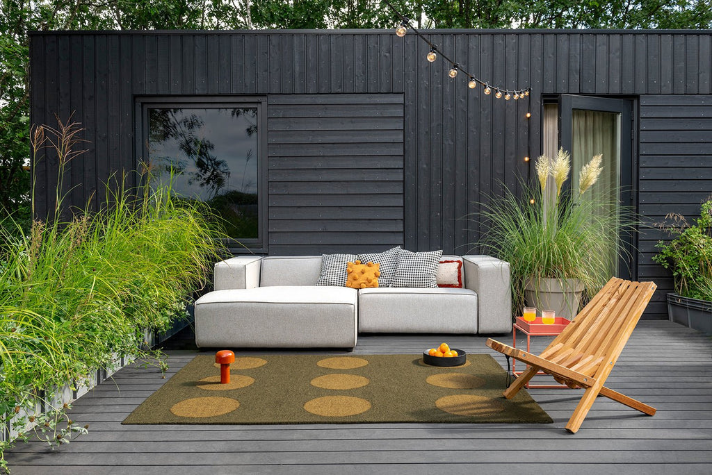 Brink & Campman Habitat Festival Dots Olive Green 495817 Outdoor RugBC - HAB - 495817 - 200X140Rugtastic