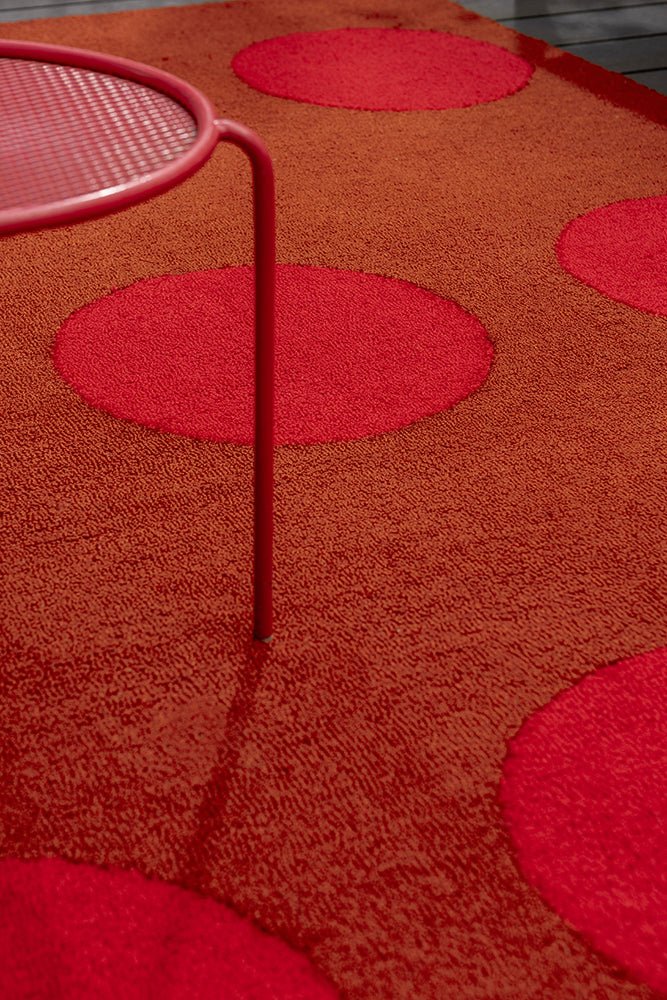 Brink & Campman Habitat Festival Dots Red 495800 Outdoor RugBC - HAB - 495800 - 200X140Rugtastic