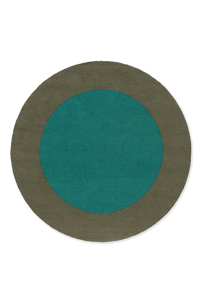 Brink & Campman Habitat Festival Round Aqua 496308 Outdoor RugBC - HAB - 496308 - 150X150Rugtastic