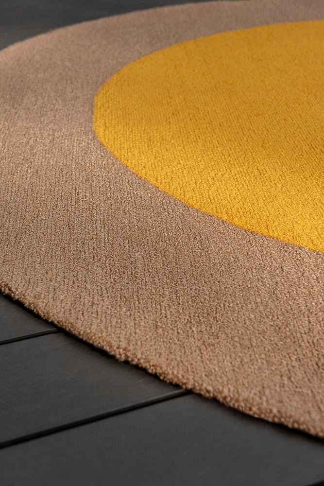 Brink & Campman Habitat Festival Round Yellow 496306 Outdoor RugBC - HAB - 496306 - 150X150Rugtastic