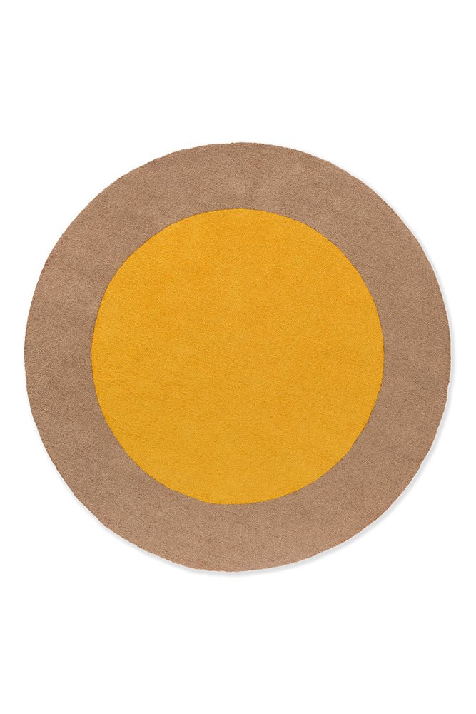 Brink & Campman Habitat Festival Round Yellow 496306 Outdoor RugBC - HAB - 496306 - 150X150Rugtastic