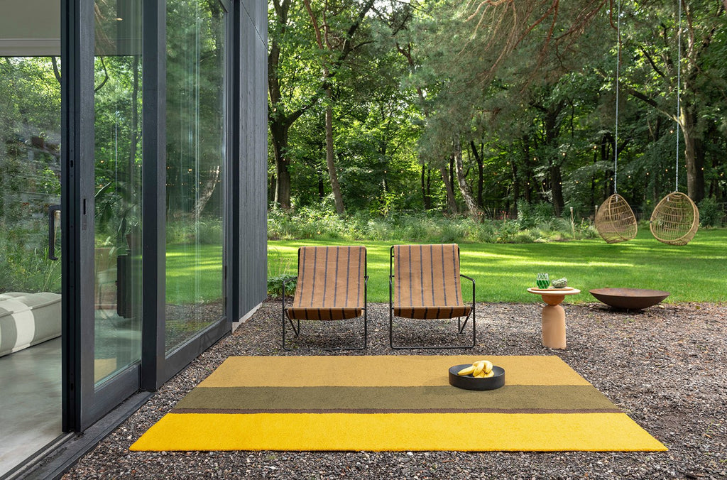 Brink & Campman Habitat Festival Stripe Yellow 496516 Outdoor RugBC - HAB - 496516 - 200X140Rugtastic
