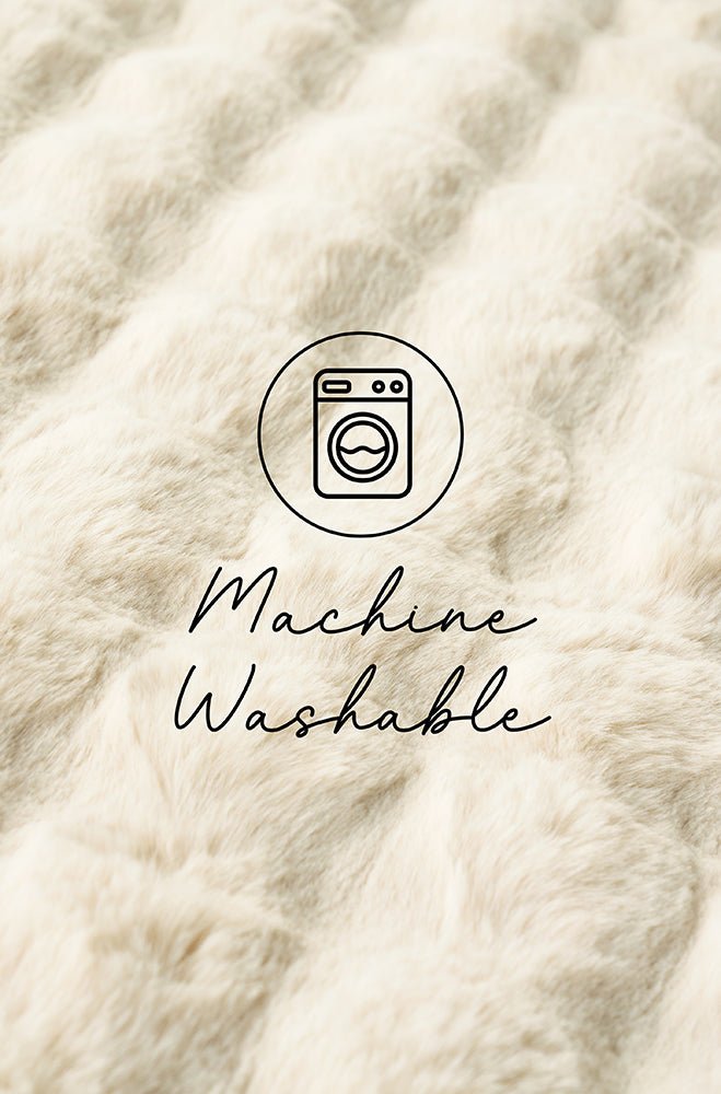 Bubble Natural Round - Machine Washable RugBUB - NATURAL - 100X100Rugtastic