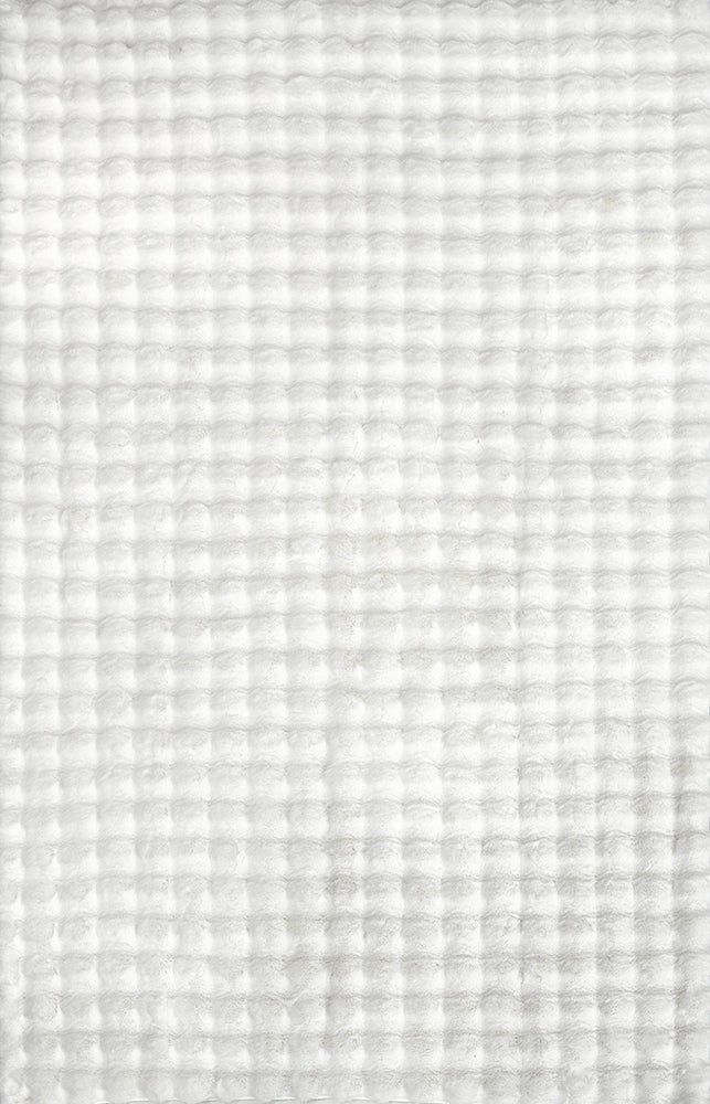 Bubble White - Machine Washable RugBUB - WHITE - 140X70Rugtastic