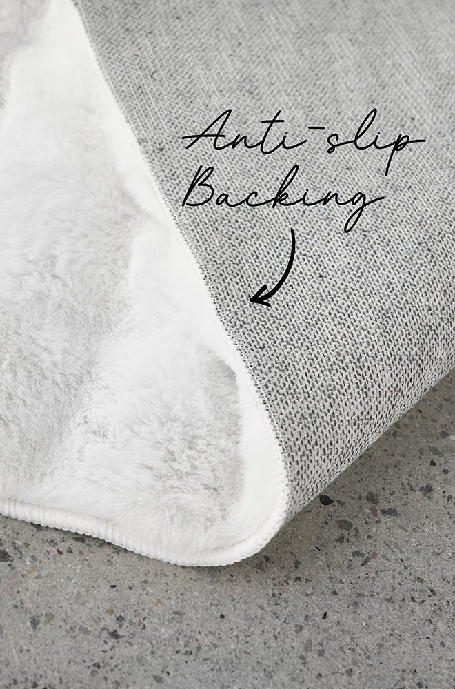 Bubble White Round - Machine Washable RugBUB - WHITE - 100X100Rugtastic